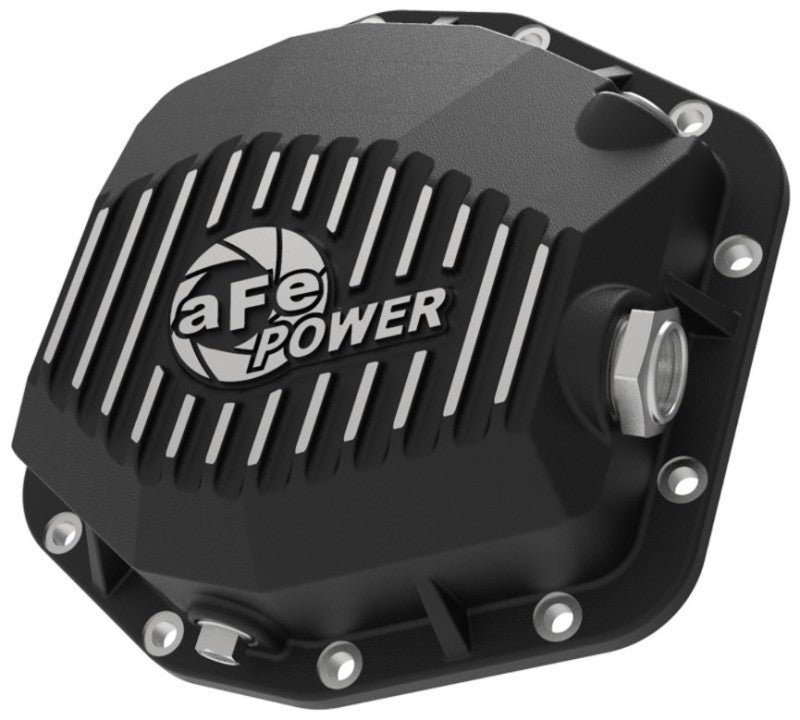 aFe Power Black Dana M220 Differential Cover W/Machined Fins Ford Bronco