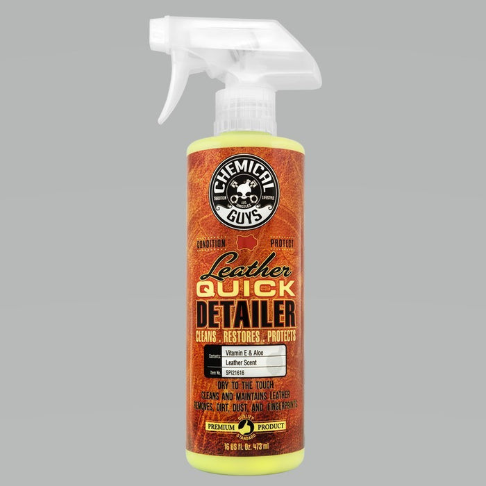 Chemical Guys Leather Quick Detailer Care Spray - Matte Finish - 16oz (P6)