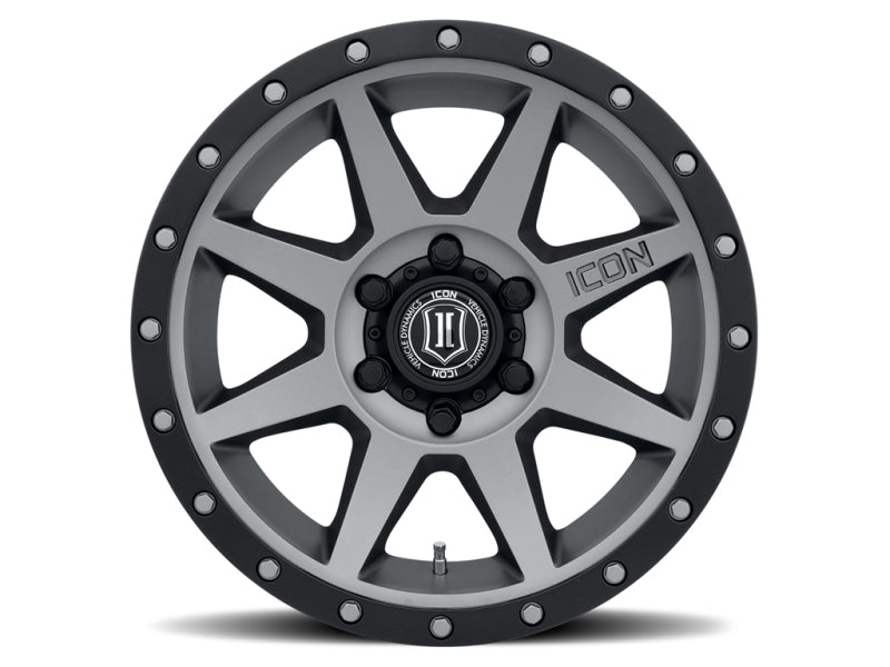 ICON Titanium Rebound 17x8.5 6x5.5 Wheel Ford Bronco