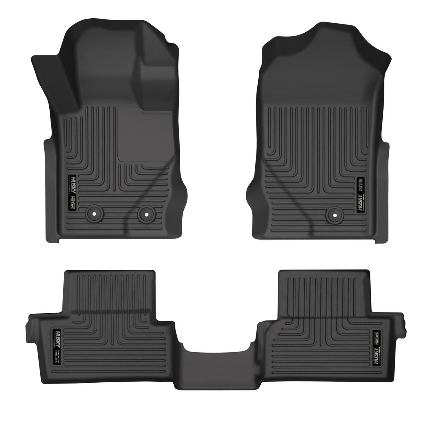 Husky Liners Black Front & 2nd Seat Floor Liners Ford Bronco